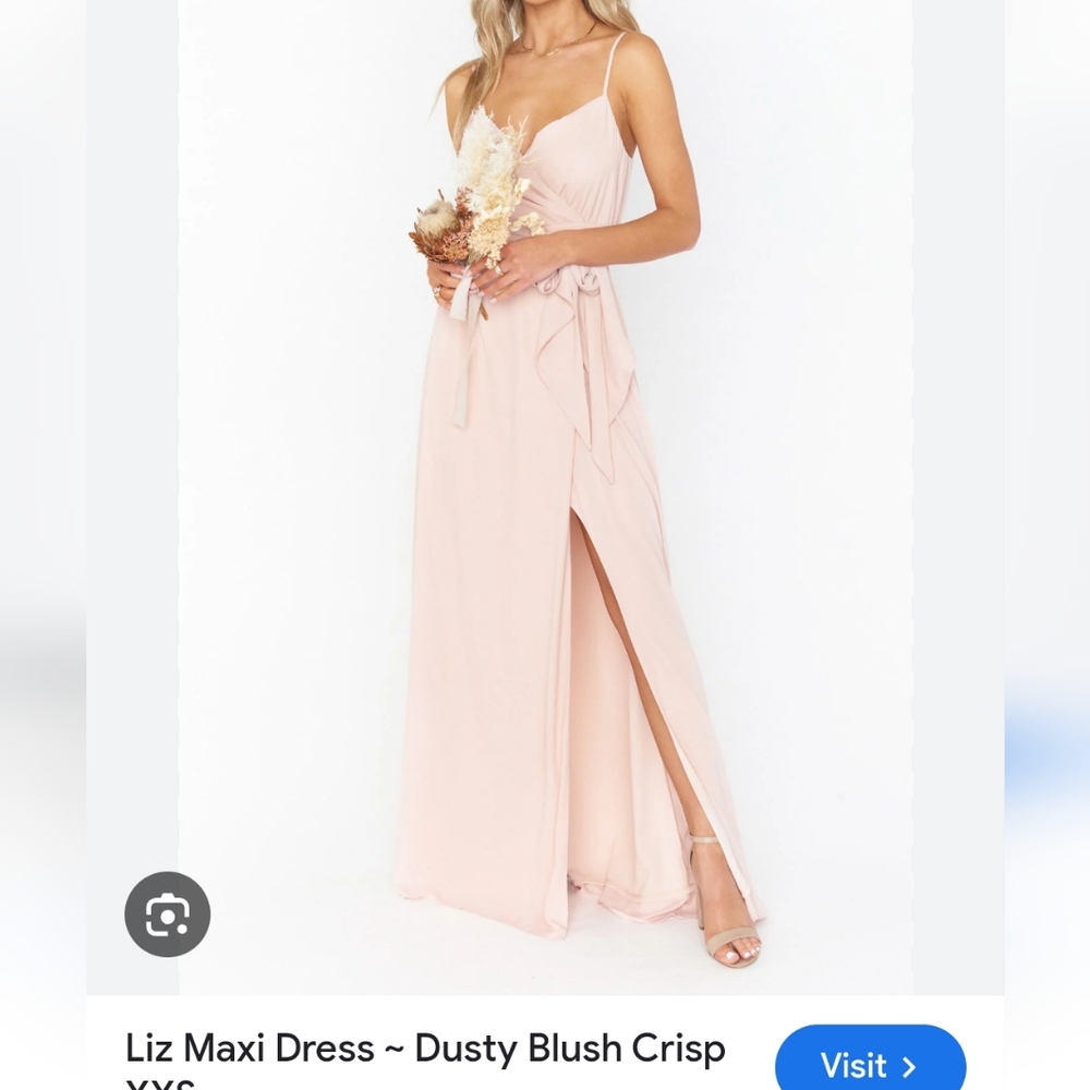 SHOW ME YOUR MUMU Liz maxi dusty blush crisp womens medium new in bag